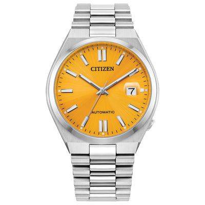Citizen Automatic 'Tsuyosa' Yellow Dial Watch-NJ0150-56Z