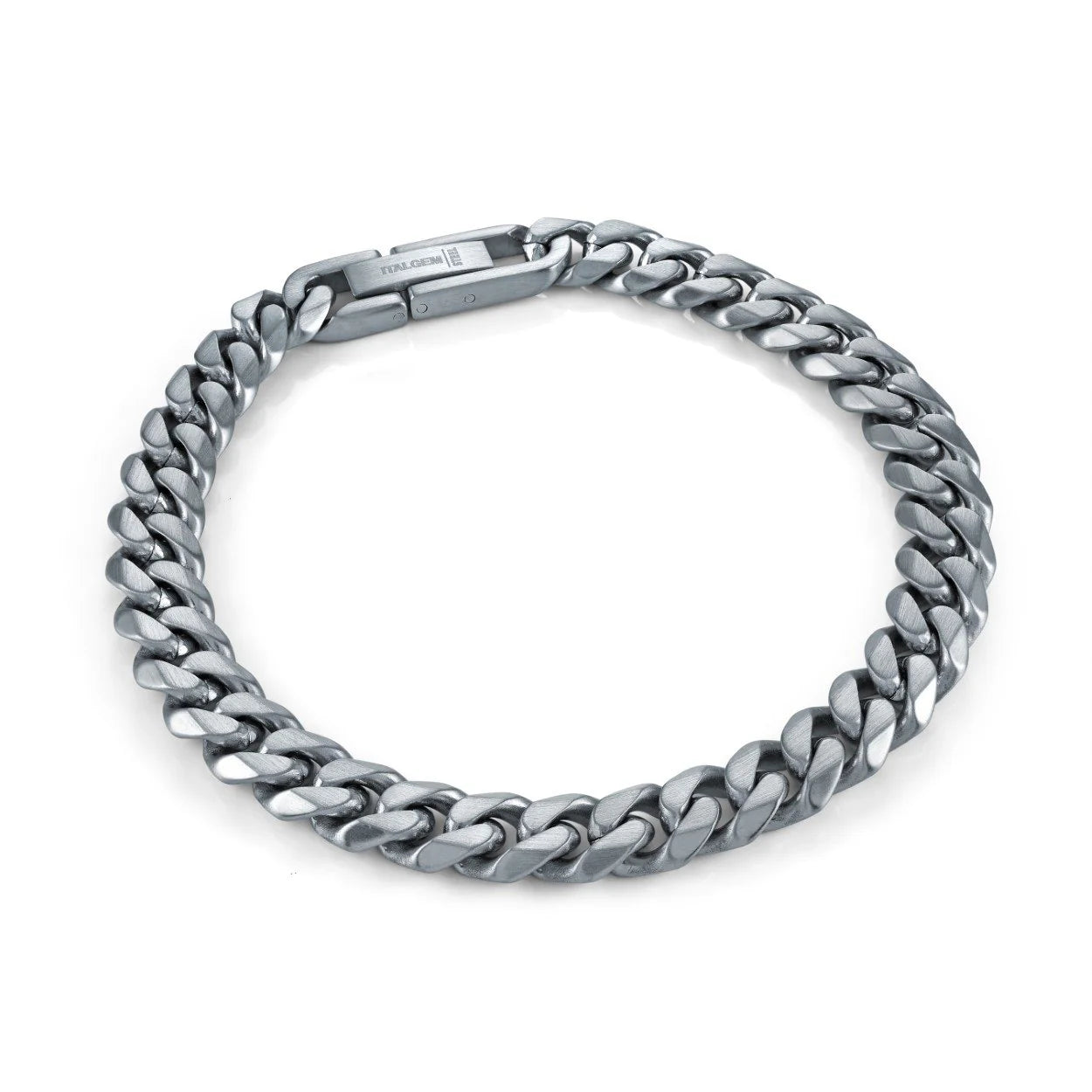 Stainless Steel 7.7MM Matte Curb Link Bracelet - SMB860-8 – Kavar