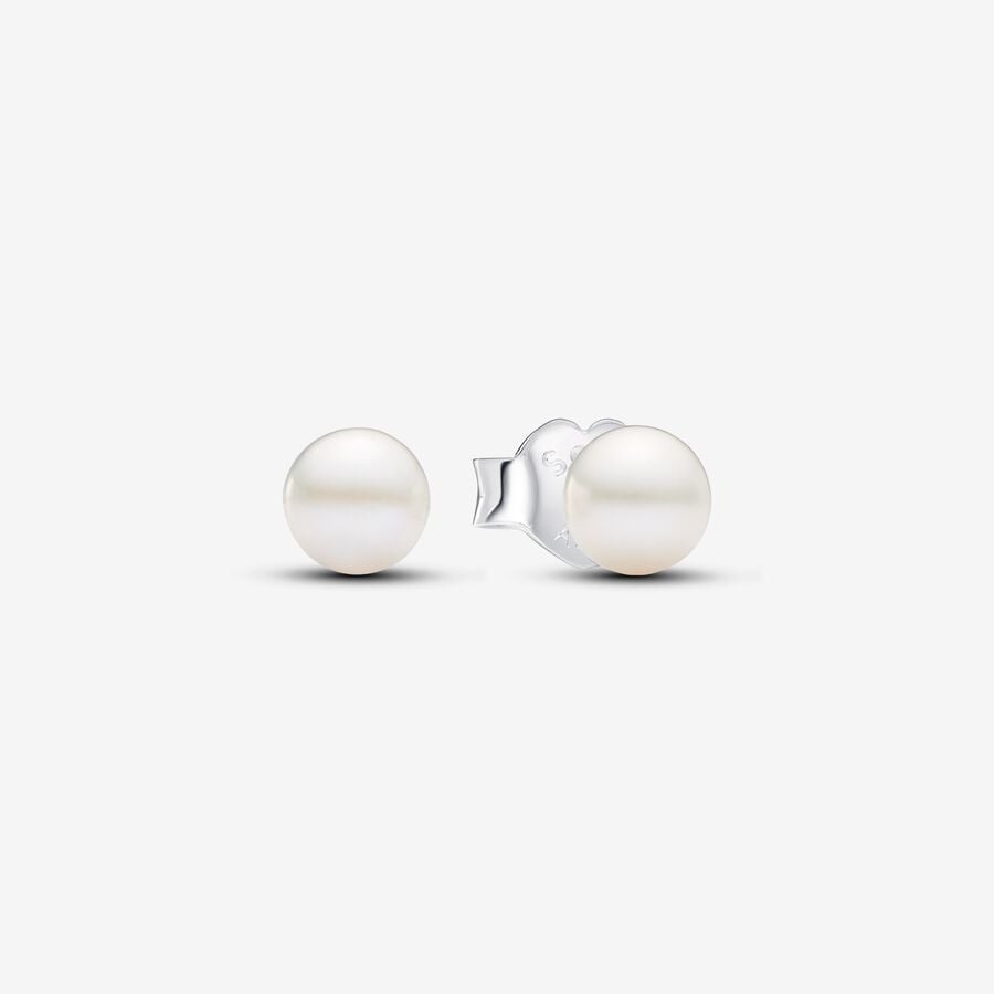 Pandora Treated Freshwater Cultured Pearl 4.5mm Stud Earrings 293168C01