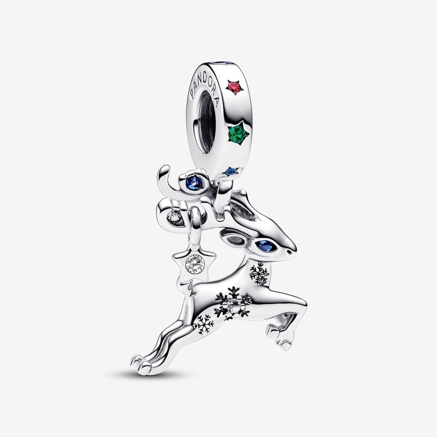 Pandora Magical Christmas Reindeer Dangle Charm 792826C01 – Kavar