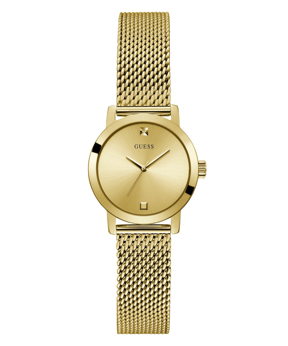Guess Mesh Gold Tone Stainless Quartz Watch-GW0520L2