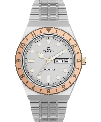 Timex Q 36mm Stainless Steel Quartz Watch-TW2U95600