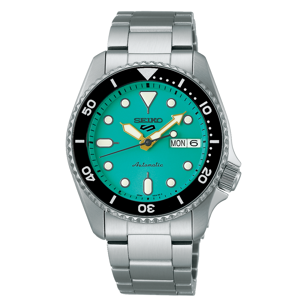 Seiko 5 Sports Automatic Teal Dial 38mm Watch-SRPK33