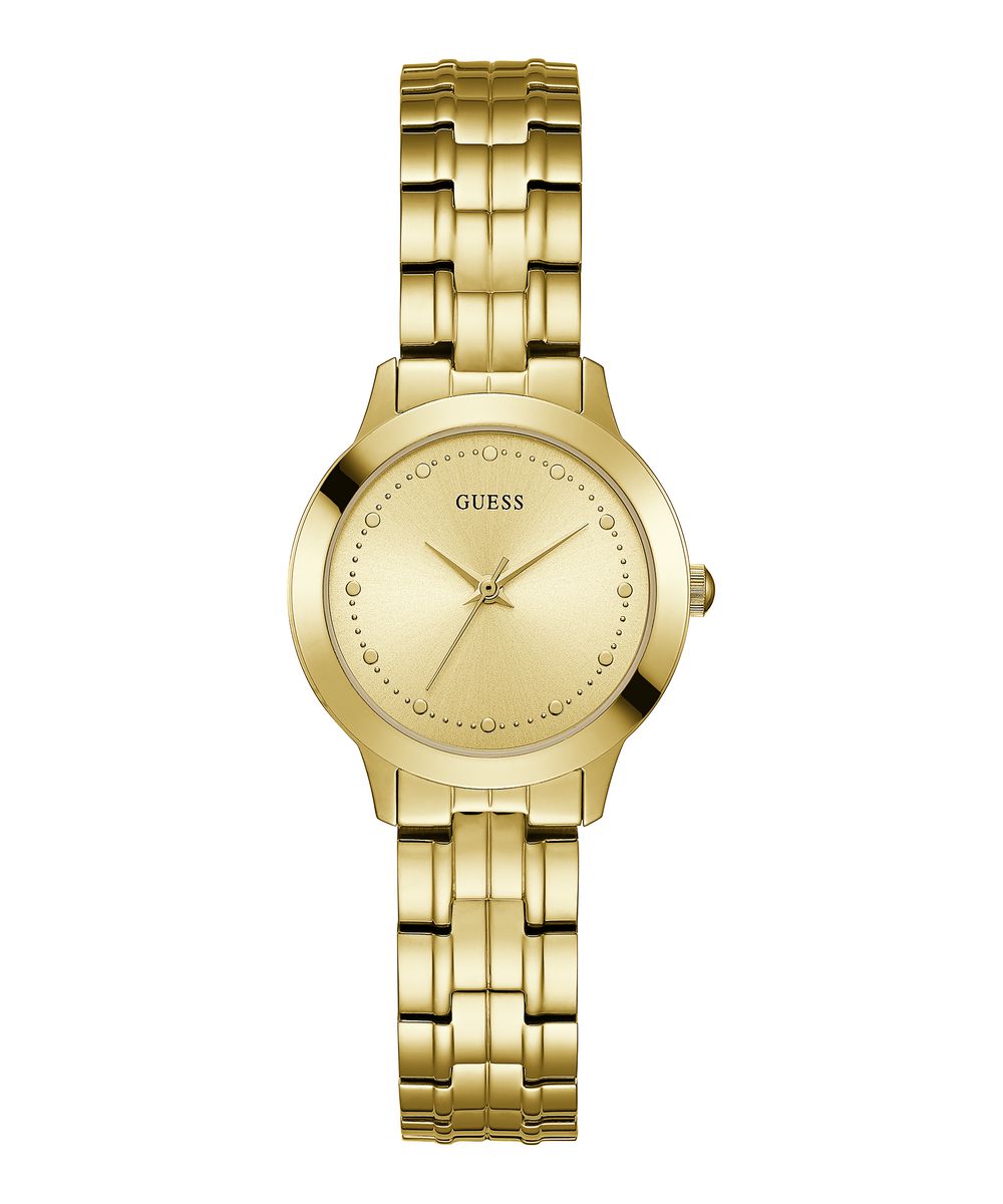 Guess Gold Tone Quartz Watch-U0989L2