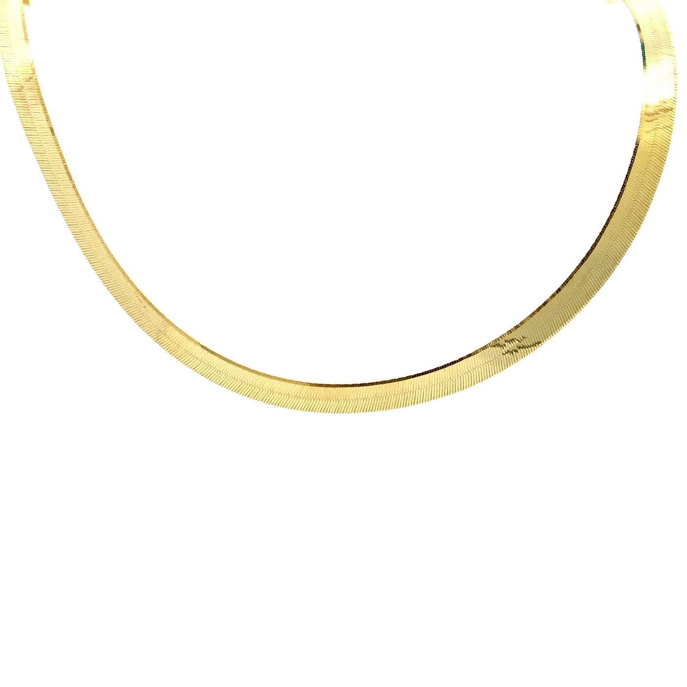 10 Karat Yellow Gold 5mm Herringbone Chain
