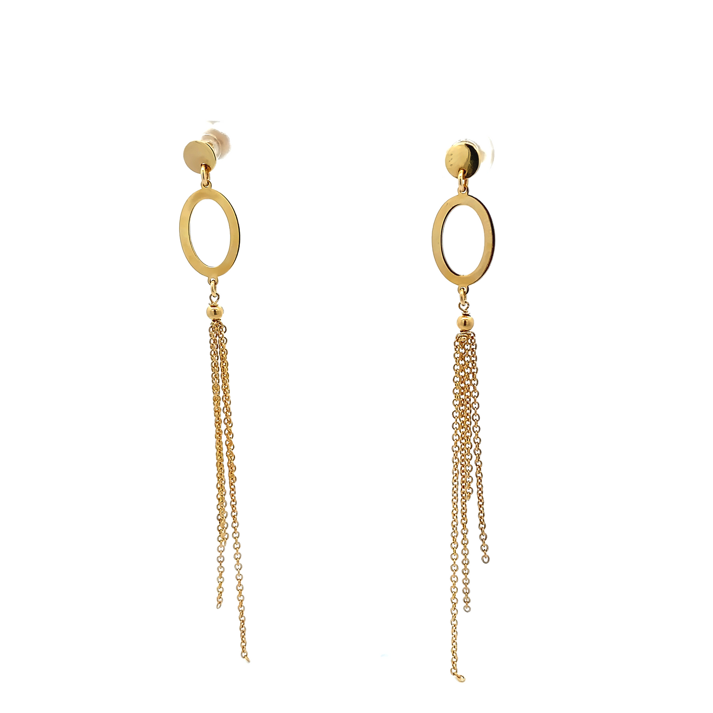 18 Karat Gold Yellow Gold Dangle Earrings