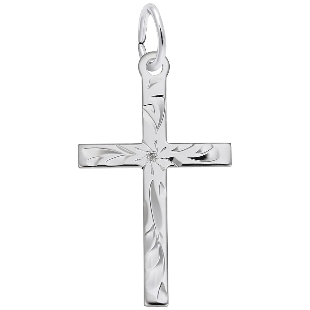Sterling Silver Medium Cross Charm