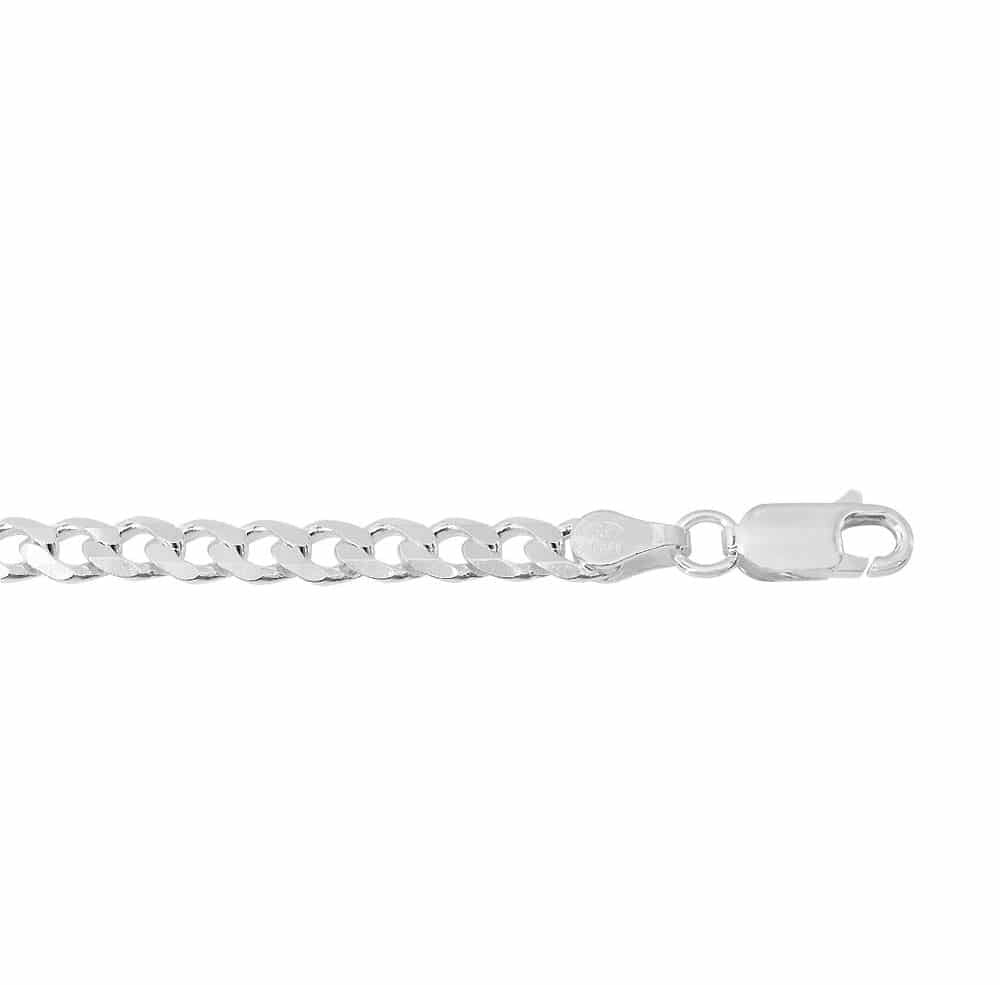 Sterling Silver Curb Chain-2.1mm