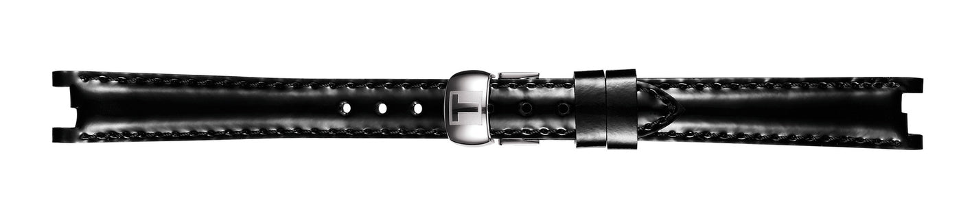 Tissot Black Leather 12mm Watch Strap-T852.036.538