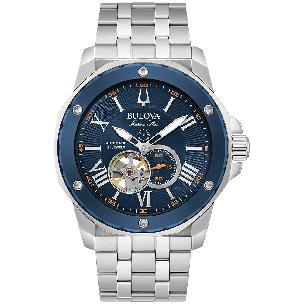 Bulova Marine Star 44mm Automatic Watch-98A302