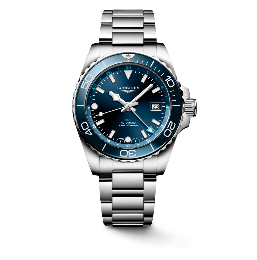 Longines Hydroconquest GMT 41mm Watch - L3.759.4.58.6