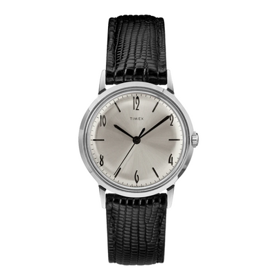 Timex Marlin® Hand-Wound 34mm Leather Strap Watch - TW2R47900V3