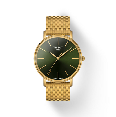 Tissot Everytime 40mm Green Dial Watch - T143.410.33.091.00