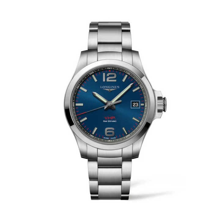 Longines Conquest V.H.P. 41mm Quartz Watch-L3.716.4.96.6 – Kavar