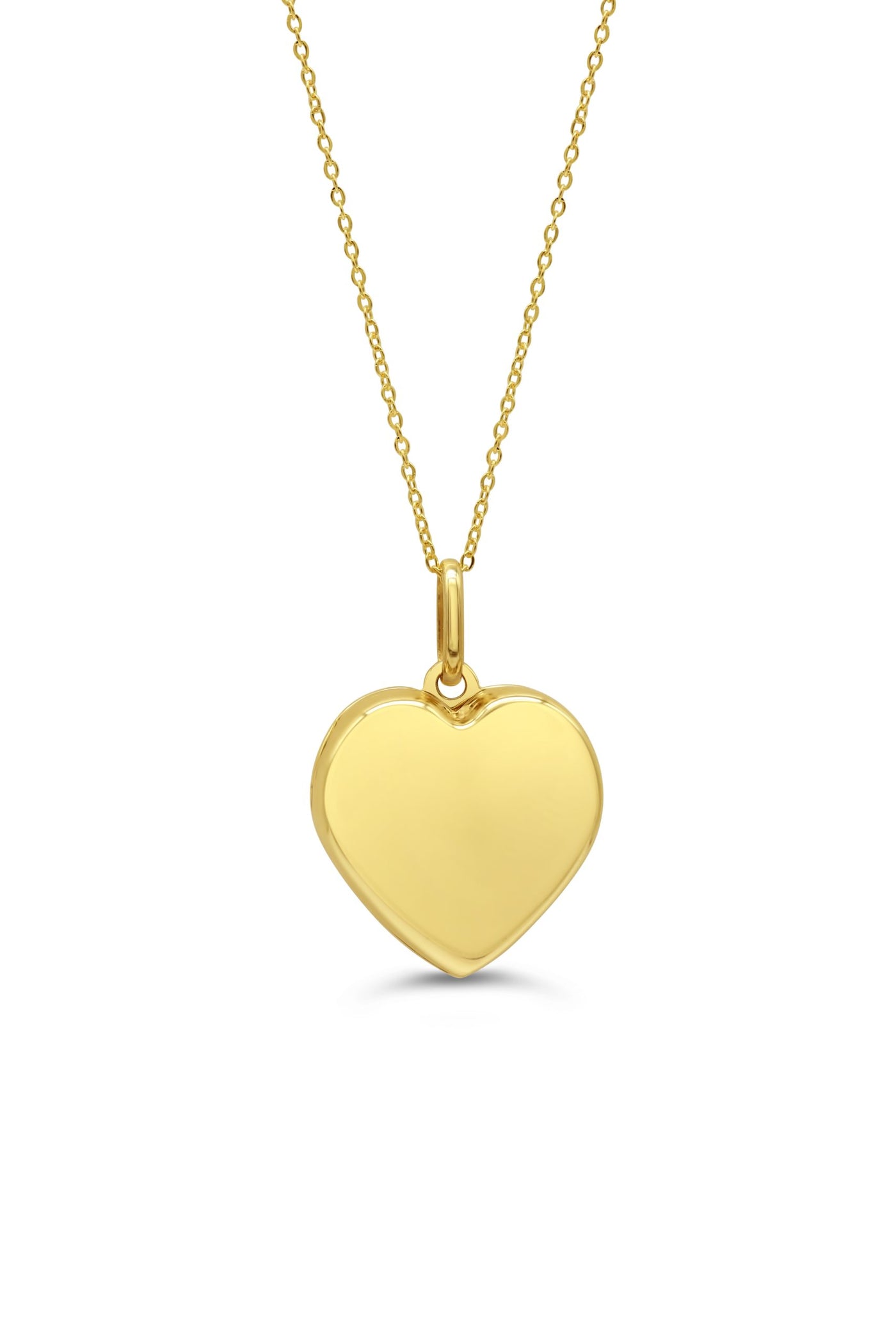 10 Karat Yellow Gold Heart Locket Necklace