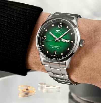MIDO Multifort M Chronometer Green Dial Watch M038.431.11.097.00