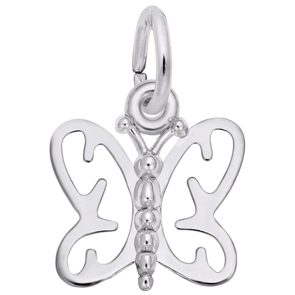 Sterling Silver Small Butterfly Charm
