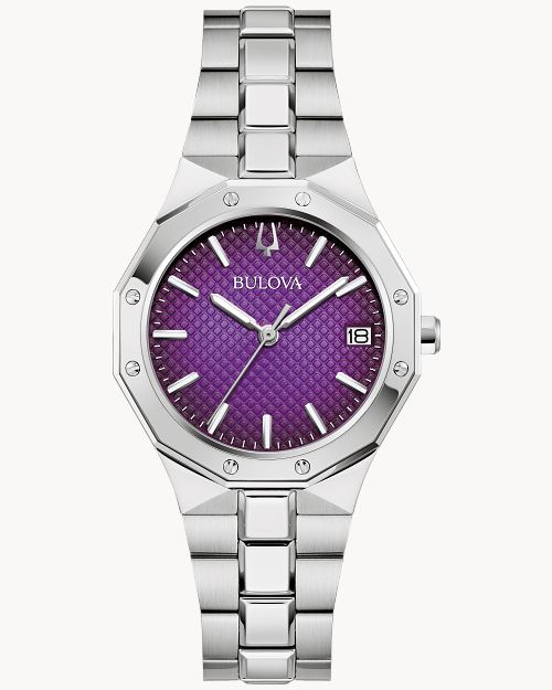 Bulova Prestige Purple Dial 32mm Watch - 96M168