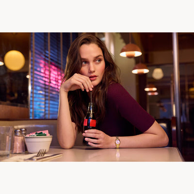 Bulova Pink Dial Stainless Steel Surveyor 32mm Watch - 97L187