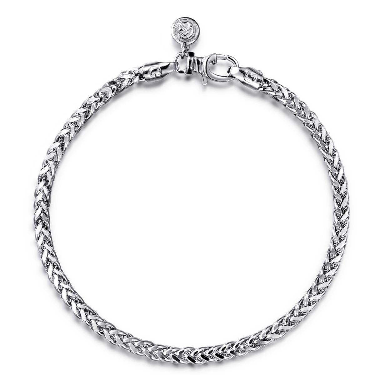 Gabriel & Co. Sterling Silver Wheat Chain Bracelet