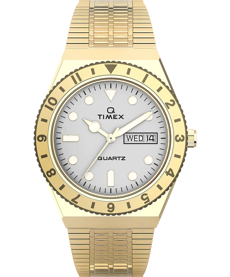 Timex Q 36mm Stainless Steel Quartz Watch-TW2U95800