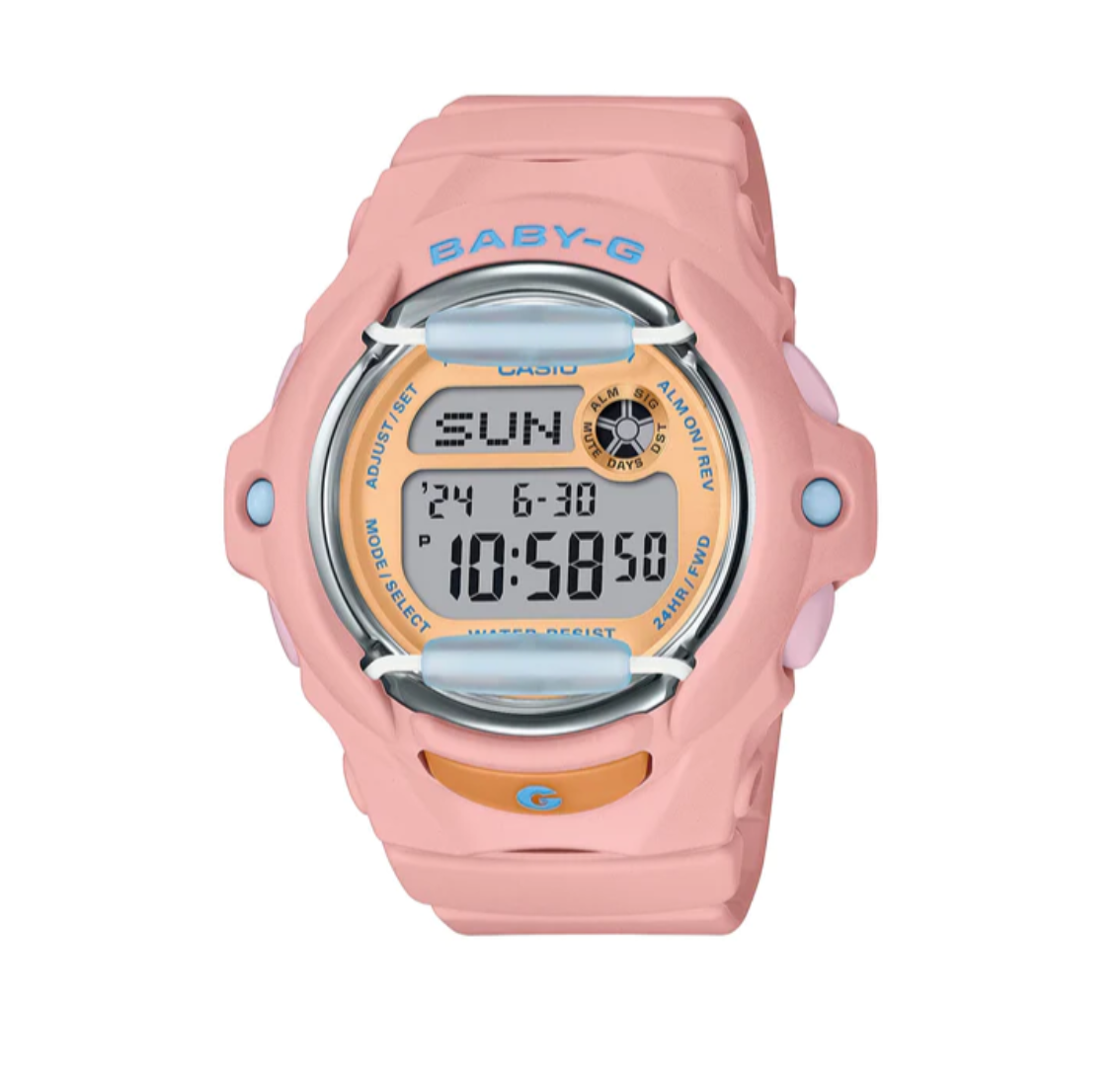 G-Shock Baby G Digital Pink Resin Watch-BG169PB-4