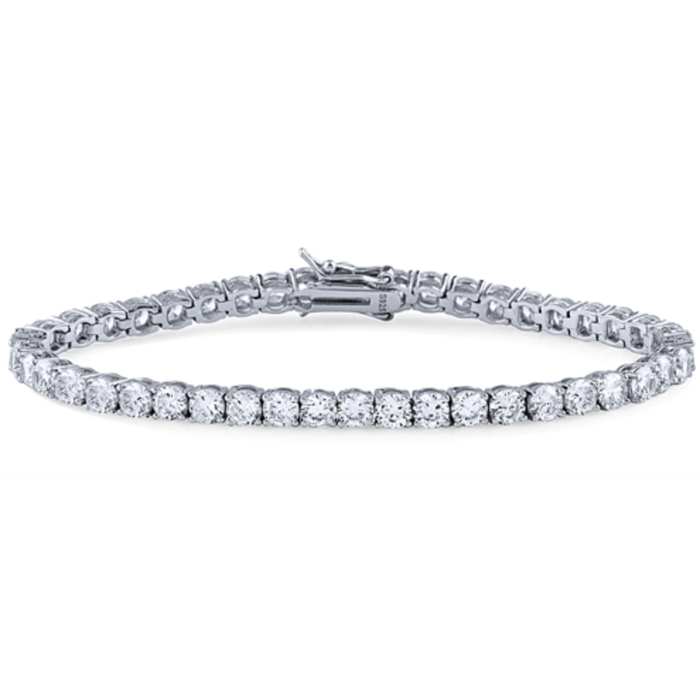 Sterling Silver and Cubic Zirconia Tennis Bracelet 2.5MM