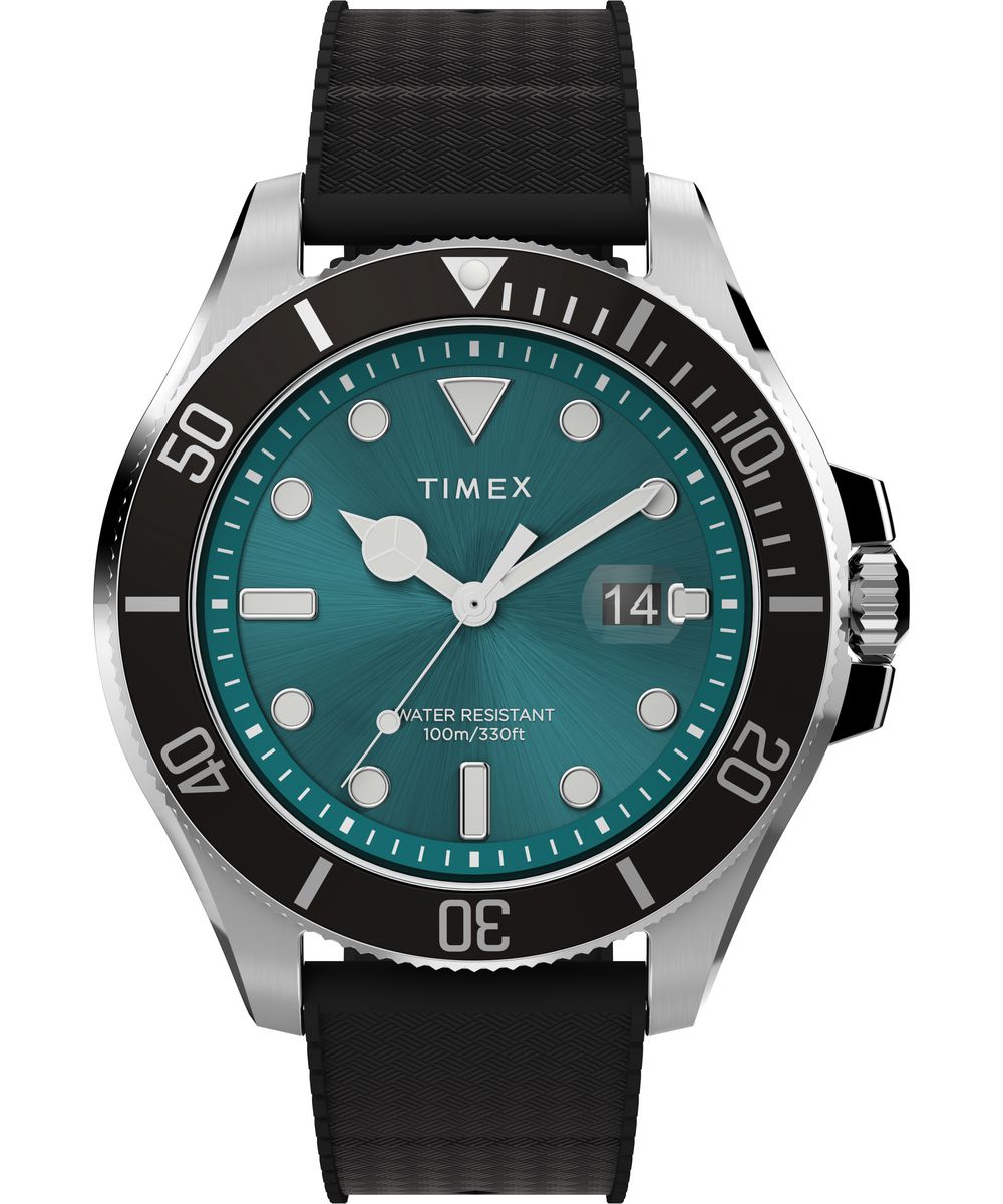 Timex Harborside Coast 43mm Synthetic Rubber Strap Watch - TW2V91700