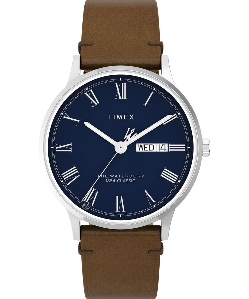 Timex Waterbury Classic 40mm Leather Strap Watch