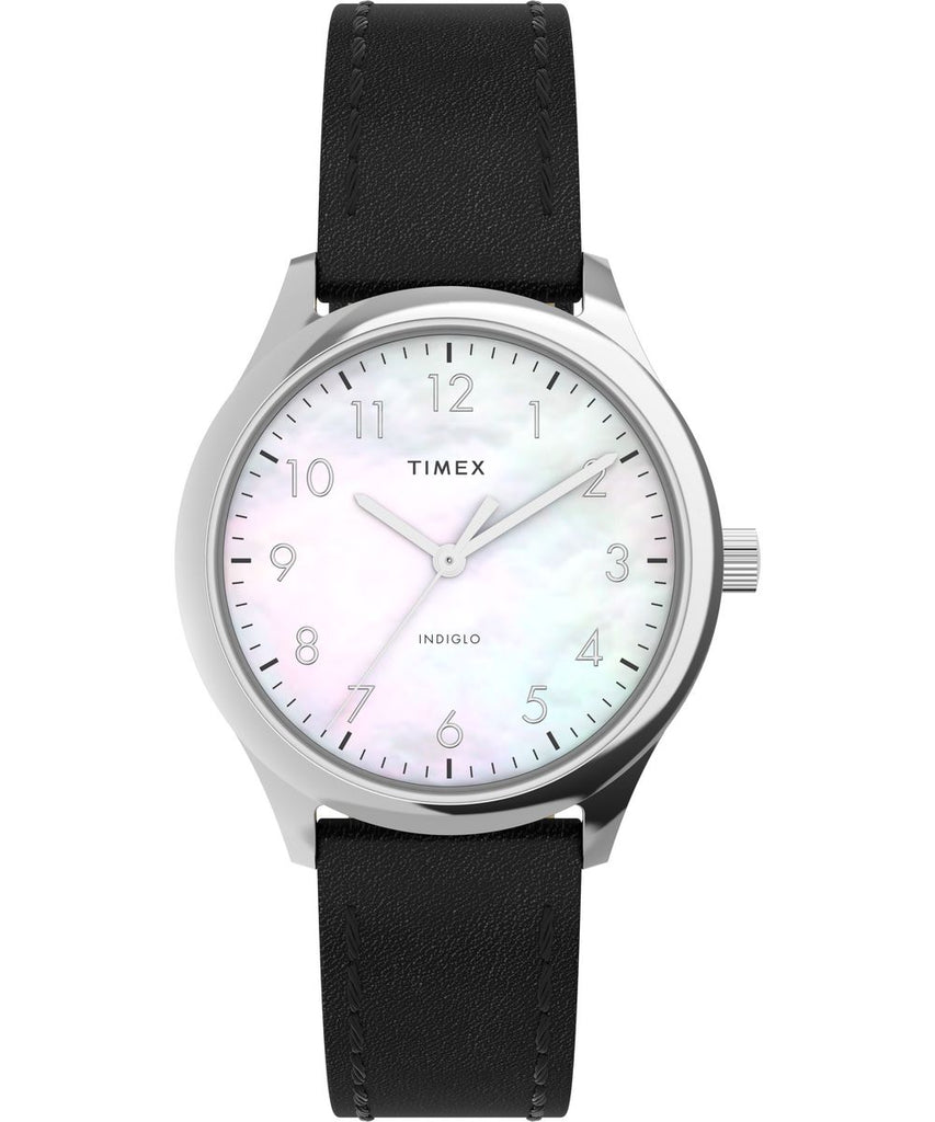 Timex Modern Easy Reader 32mm Leather Strap Watch - TW2W15900