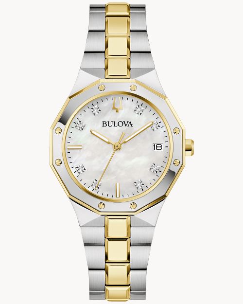 Bulova Prestige Two-Tone 32mm Watch 98P234