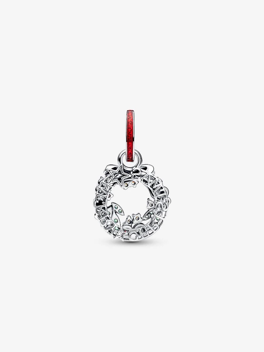 Pandora Holiday Wreath Double Dangle 794238C01 – Kavar