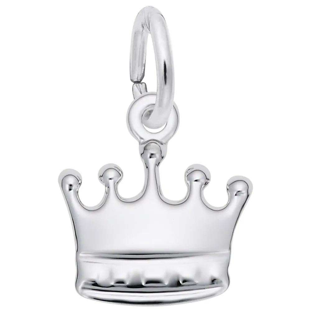 Sterling Silver Crown Charm