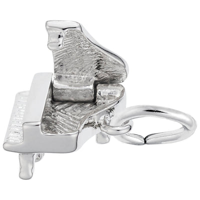 Sterling Silver Petite Piano Charm