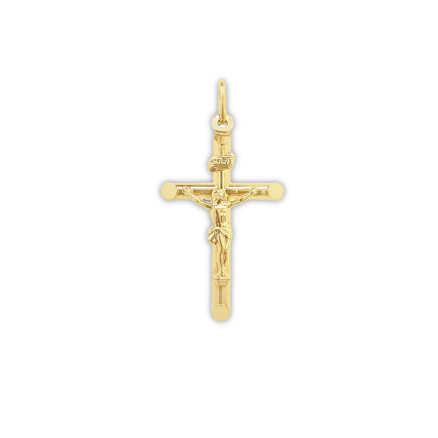 10 Karat Gold Large Crucifix Pendant