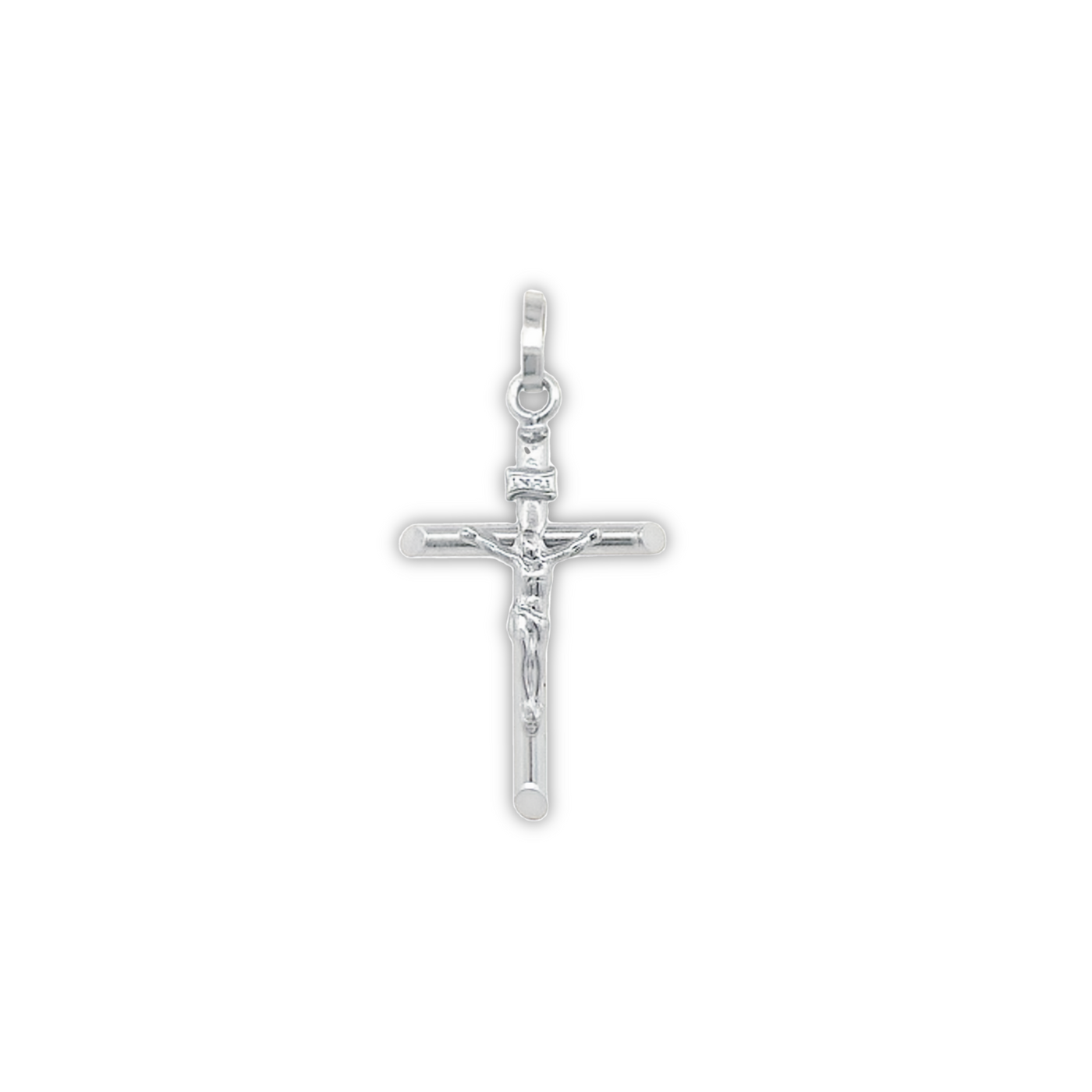 18 Karat White Gold Crucifix Pendant