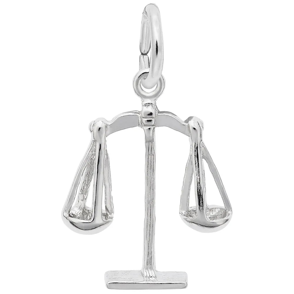 Sterling Silver Scales of Justice Charm