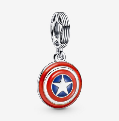 Marvel The Avengers Captain America Shield Dangle Pandora Charm - 790780C01