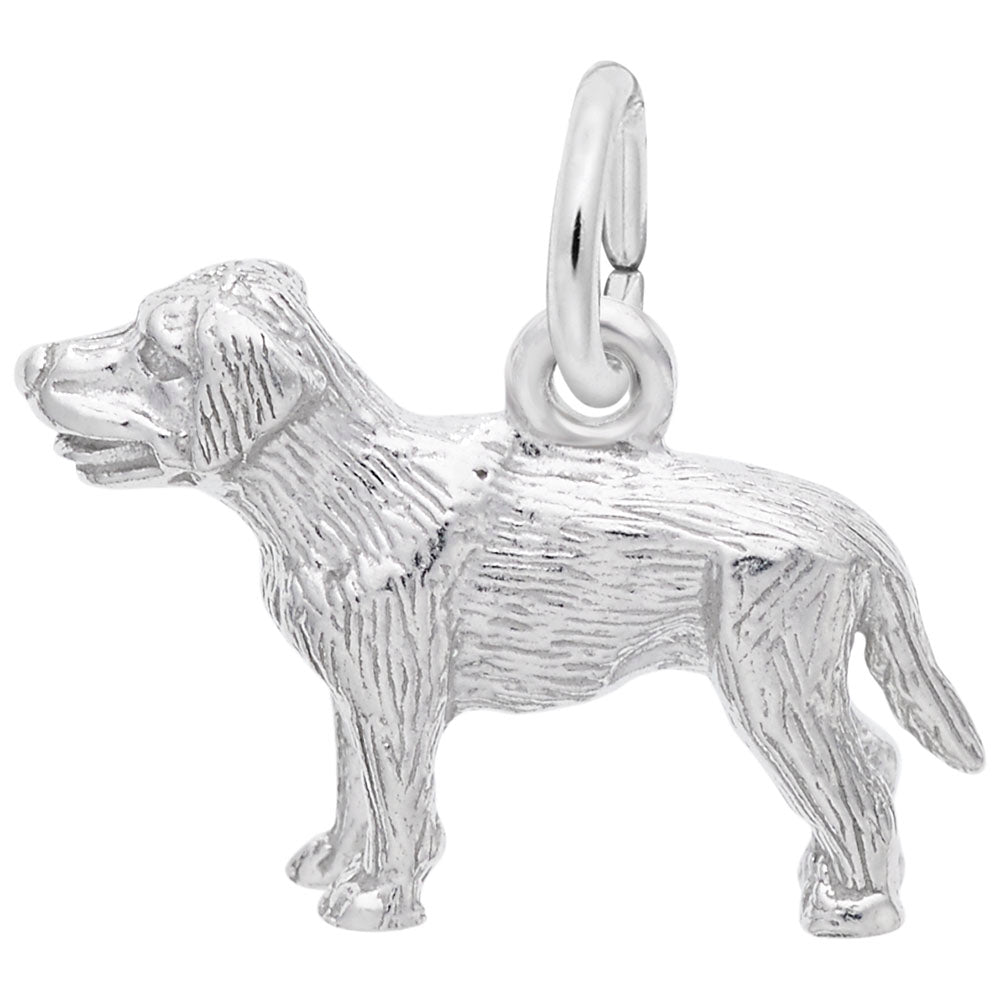 Sterling Silver Small Labrador Retriever Dog Charm