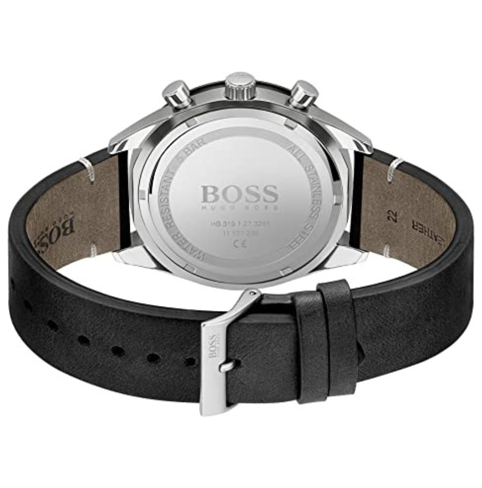 Hugo Boss Santiago Chrono Leather Watch-1513864