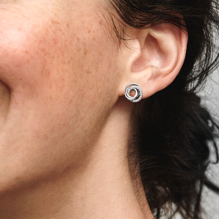 Pandora Family Always Encircled Stud Earrings - 291076C01