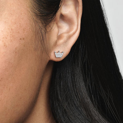Pandora Crown Stud Earrings - 297127CZ