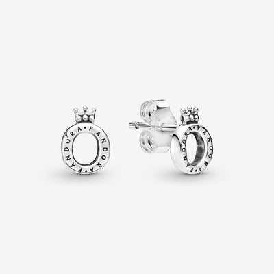Pandora Polished Crown O Stud Earrings - 298295