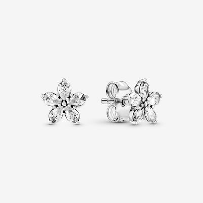 Pandora Sparkling Snowflake Stud Earrings - 299239C01