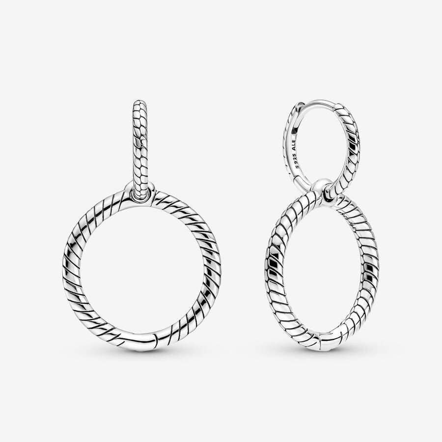 Pandora Charm Double Hoop Earrings - 299562C00