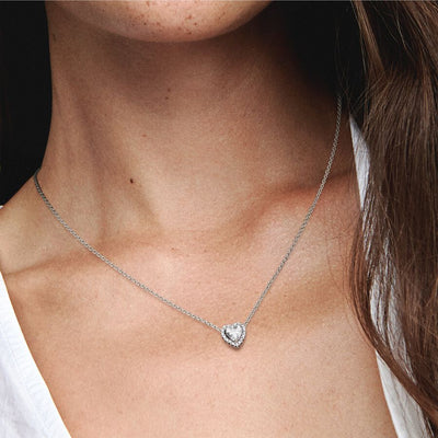 Pandora Elevated Heart Necklace - 398425C01-45