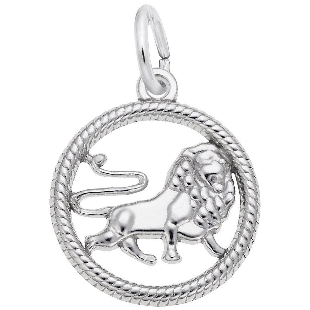 Sterling Silver Leo Ring Charm