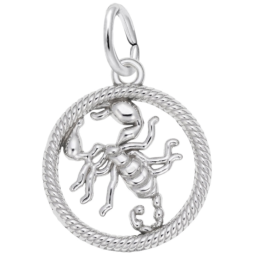 Sterling Silver Scorpio Ring Charm