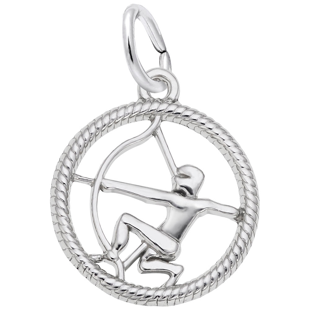 Sterling Silver Sagittarius Ring Charm