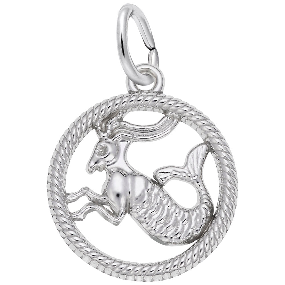 Sterling Silver Capricorn Ring Charm
